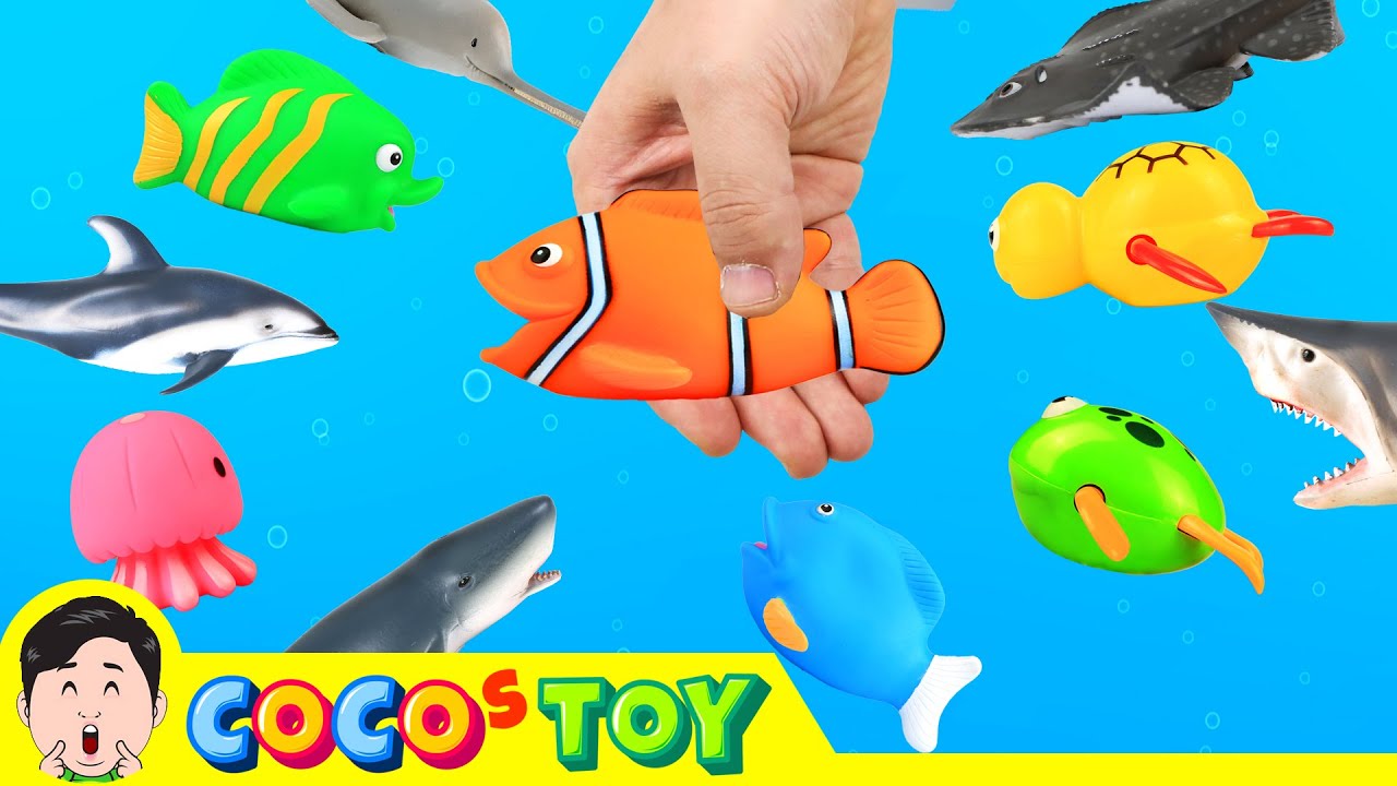 Ловим животных в ручьяхㅣмультик про морских животных для детейㅣCoCosToy