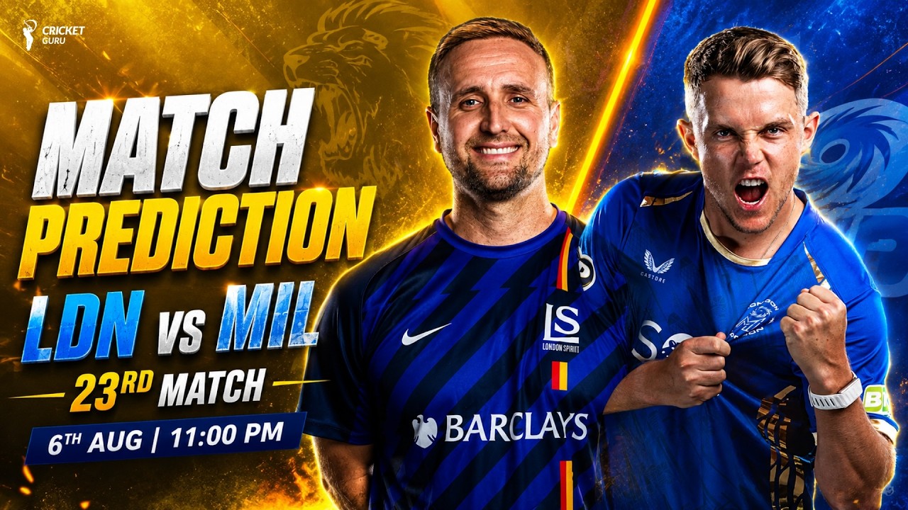 THMC 2026: London Spirit vs MI London 23rd Match Prediction | Playing XI & Pitch Report