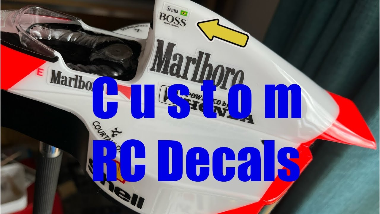 Can't find accurate decal? no problem custom RC body shell decals
