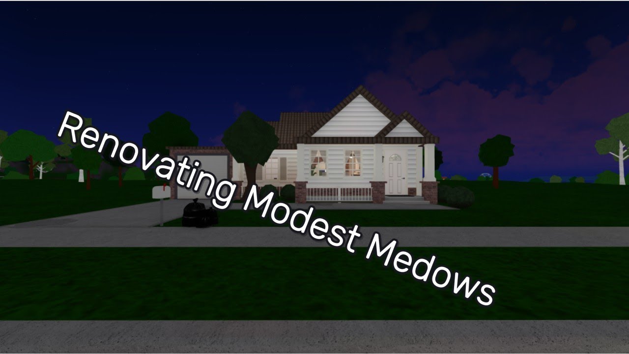 Renovating The Prebuild Modest Meadows In Bloxburg