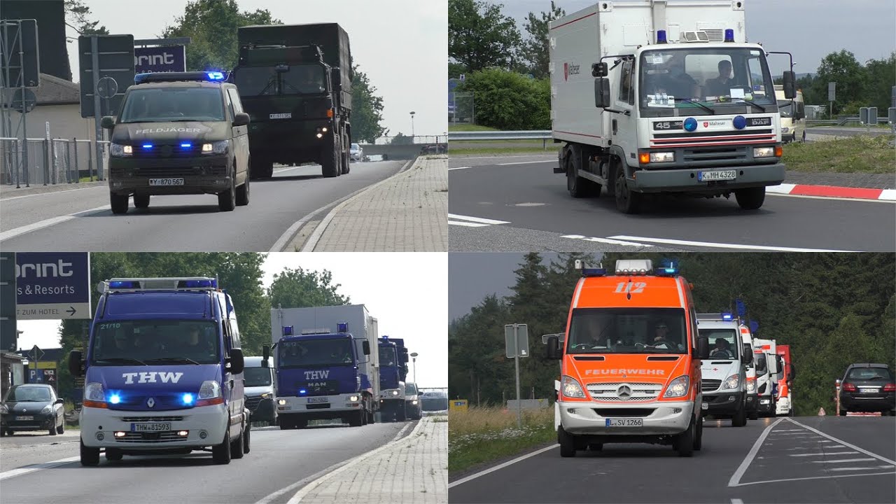 [Flutkatastrophe im Ahrtal 2021] Einsatzfahrten aus 9 Bundesländern am Nürburgring