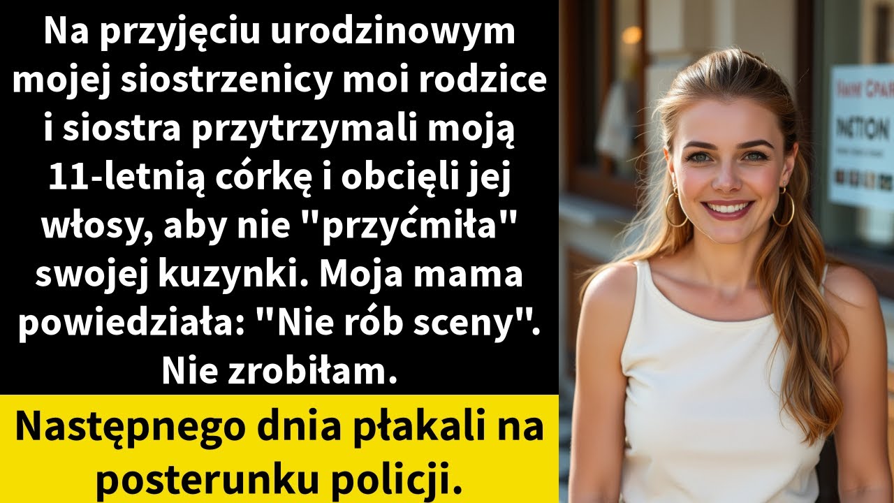 Na przyjęciu urodzinowym mojej siostrzenicy moi rodzice i siostra przytrzymali moją 11-letnią córkę