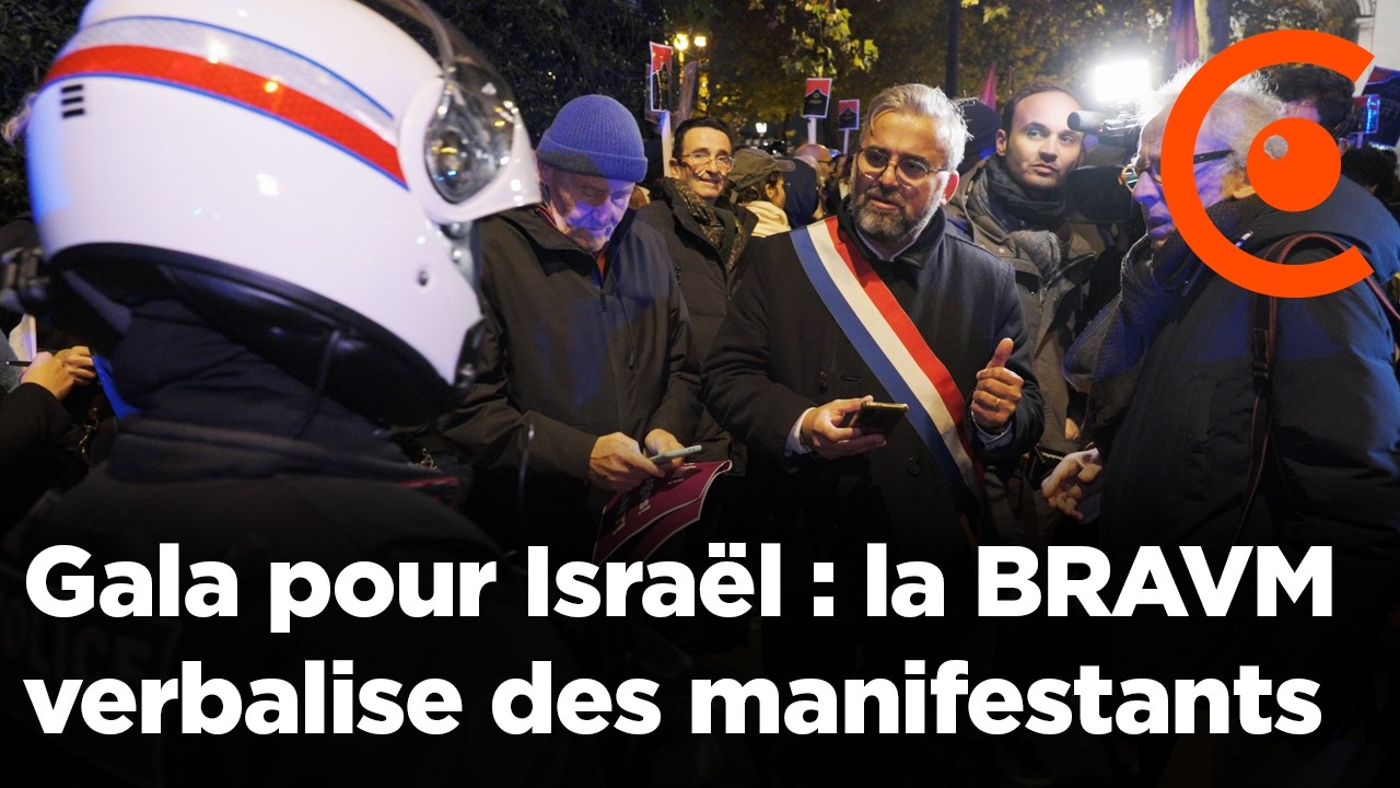 La BRAV-M verbalise des manifestants opposé au Gala 