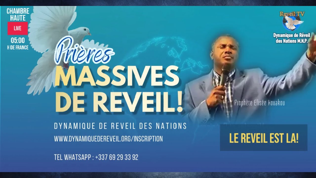 PRIERES MASSIVES DE REVEIL !!! - DYNAMIQUE DE REVEIL DES NATIONS -04-03-26