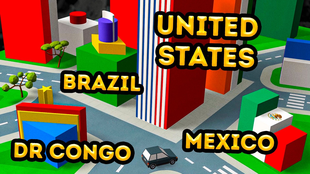 Что, если флаги превратятся в гигантские небоскребы? 🏢 Часть 3