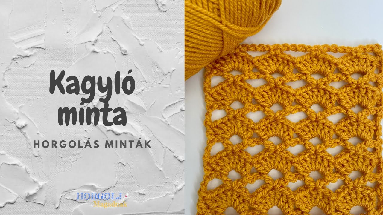 Kagyló horgolás minta / Horgolás minták