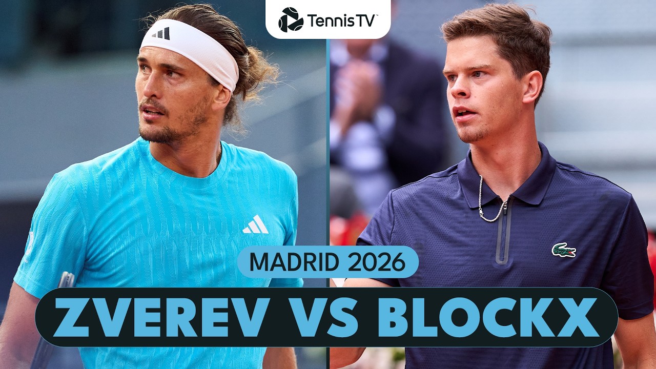 Alexander Zverev vs Alexander Blockx Semi-Final Highlights ⚔️ | Madrid 2026