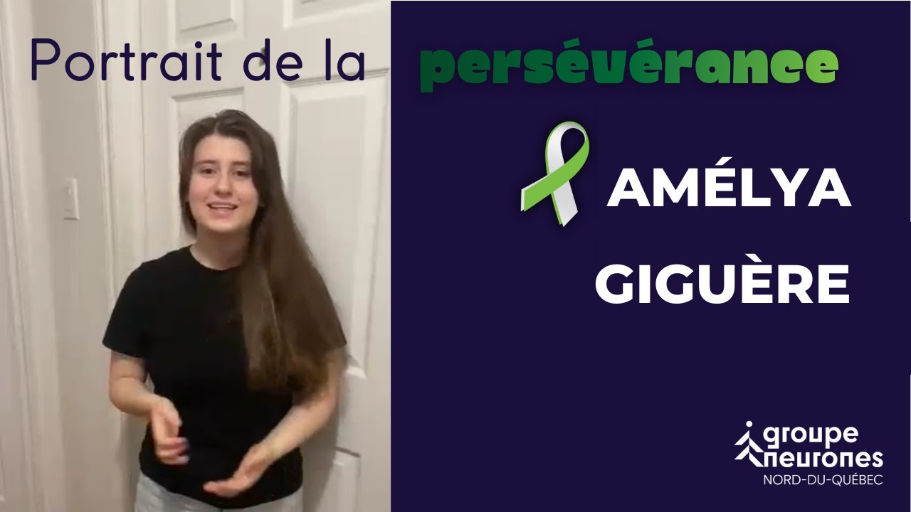 Portrait de la persévérance - Amélya Giguère