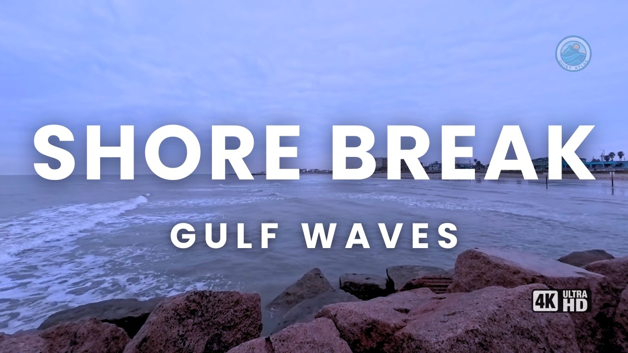 7 Hours of Galveston Island Beach Calm | Overnight Ocean White Noise for Rest & Reset [4K]