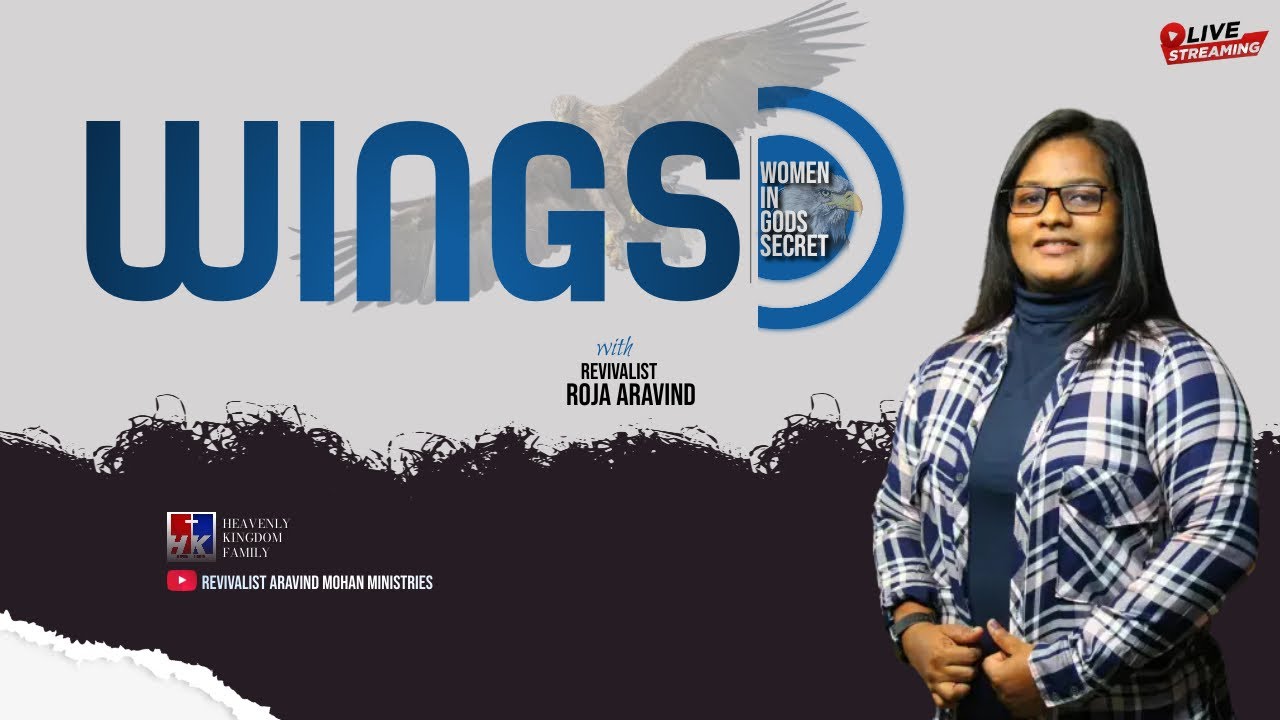 🔴LIVE WINGS || Revivalist Roja Aravind & Team || Heavenly Kingdom Trivandrum