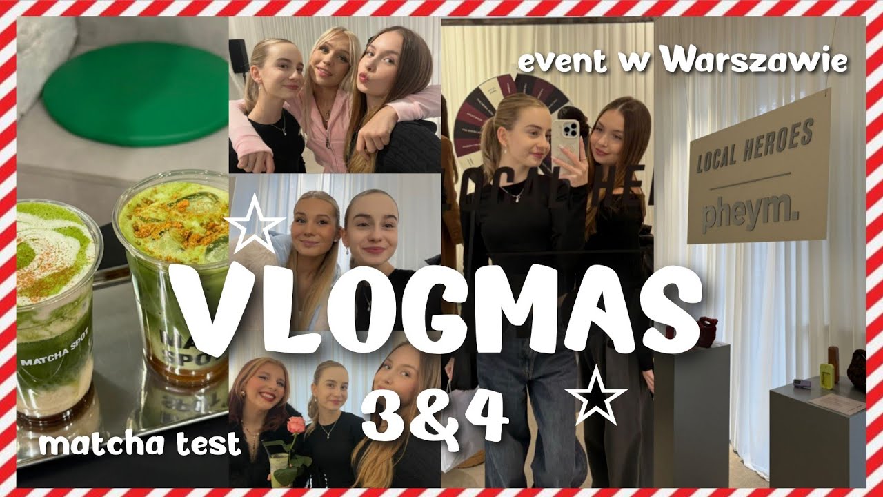VLOGMAS 3 & 4 ❄️ jedziemy do Warszawy, spotkanie z Zuzią, event