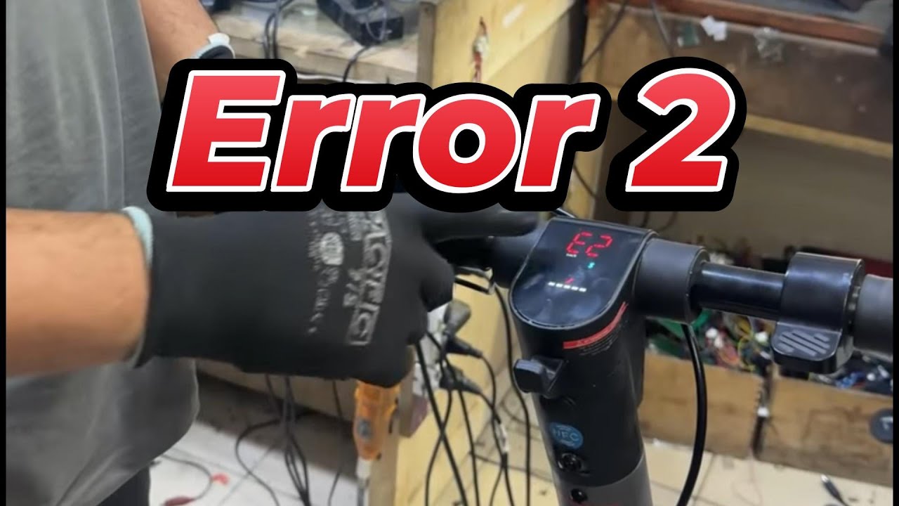 الخطأ 02 في السكوتر الكهربائي  Le code d'erreur 02 sur un scooter électrique