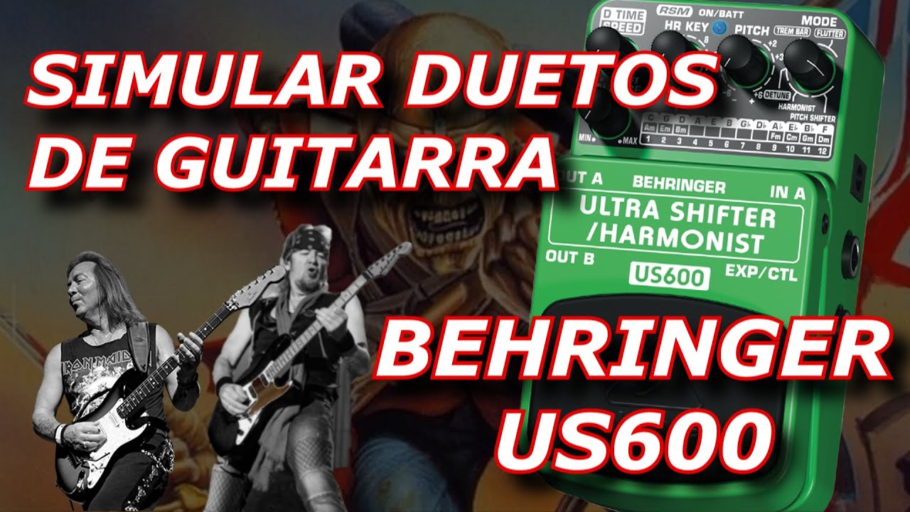 TUTORIAL SIMULANDO DUETOS DE GUITARRA DO IRON MAIDEN COM BEHRINGER US600