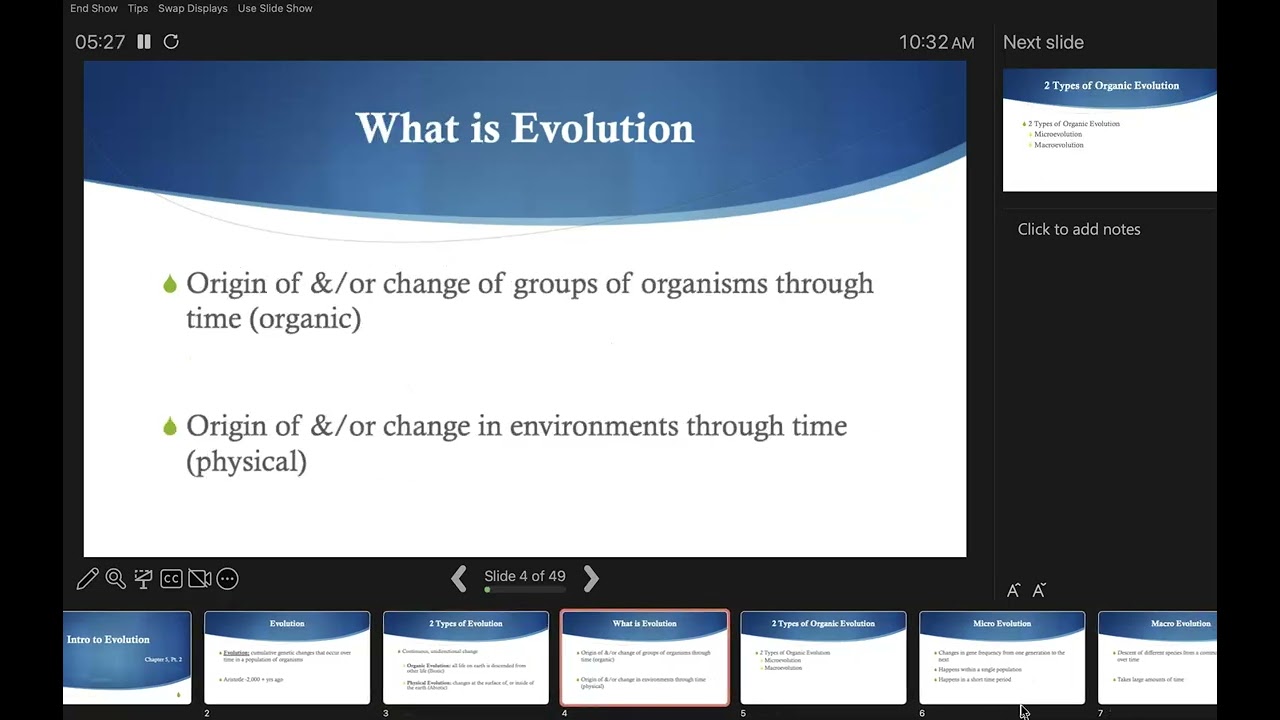 Bio 105 Evolution Pt1 Sp26