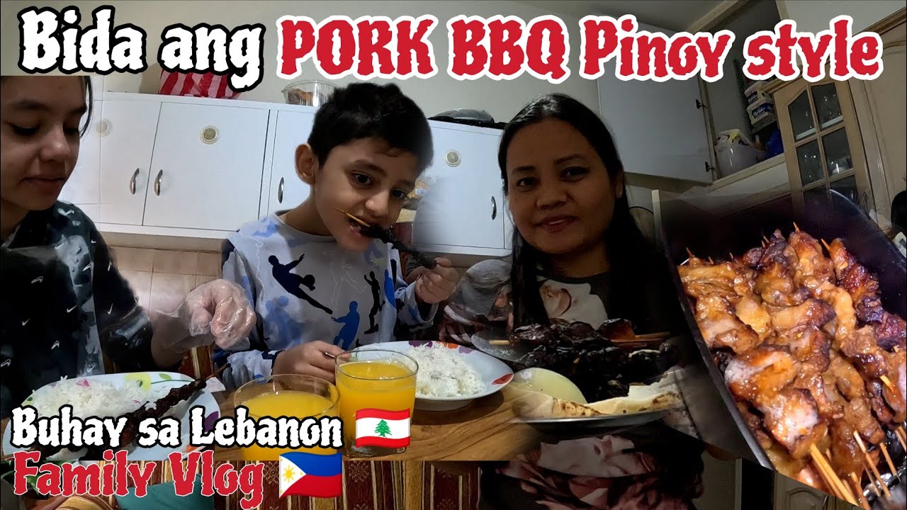 NAGKAMAY SA SOBRANG SARAP NG PORK BARBECUE PINOY STYLE NILUTO NI PINAY WIFE 