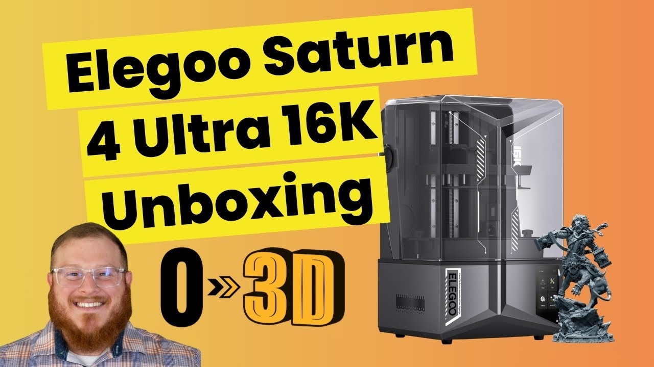 Elegoo Saturn 4 Ultra 16K Unboxing (Beginner Resin Journey) — From 0 to 3D Ep.1