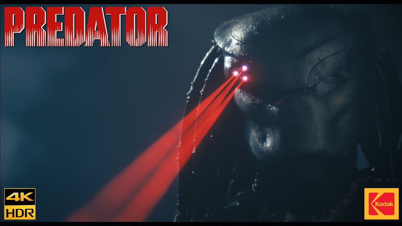 Predator (1987) He couldn't see me Movie Clip Scene 4K HDR10+ Kodak 2383 D55