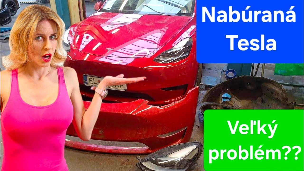 Oprava nabúranej Tesly: Priebeh, cena, poisťovňa !!