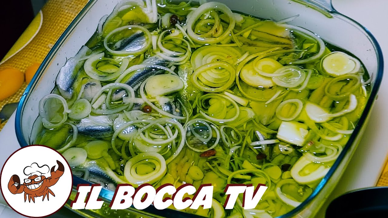 40 - Acciughe alla povera...bontà che un s'annovera (antipasto a base di pesce ricetta facilissima)