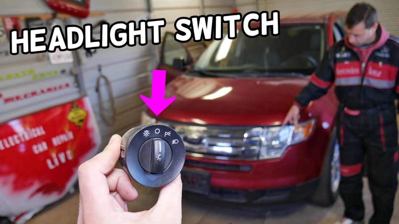 HEADLIGHT SWITCH REPLACEMENT REMOVAL FORD EDGE LINCOLN MKX  HEADLAMP SWITCH
