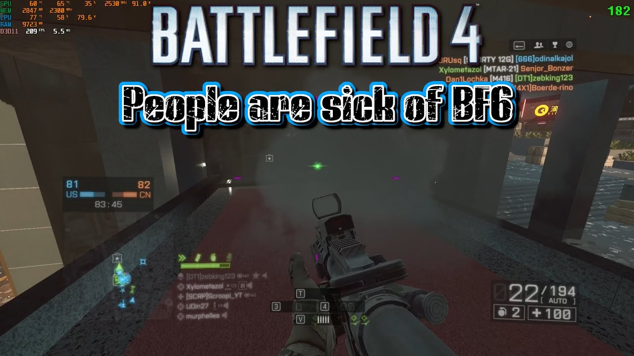 People are sick of Battlefield 6 - M416 Dawnbreaker Battlefield 4