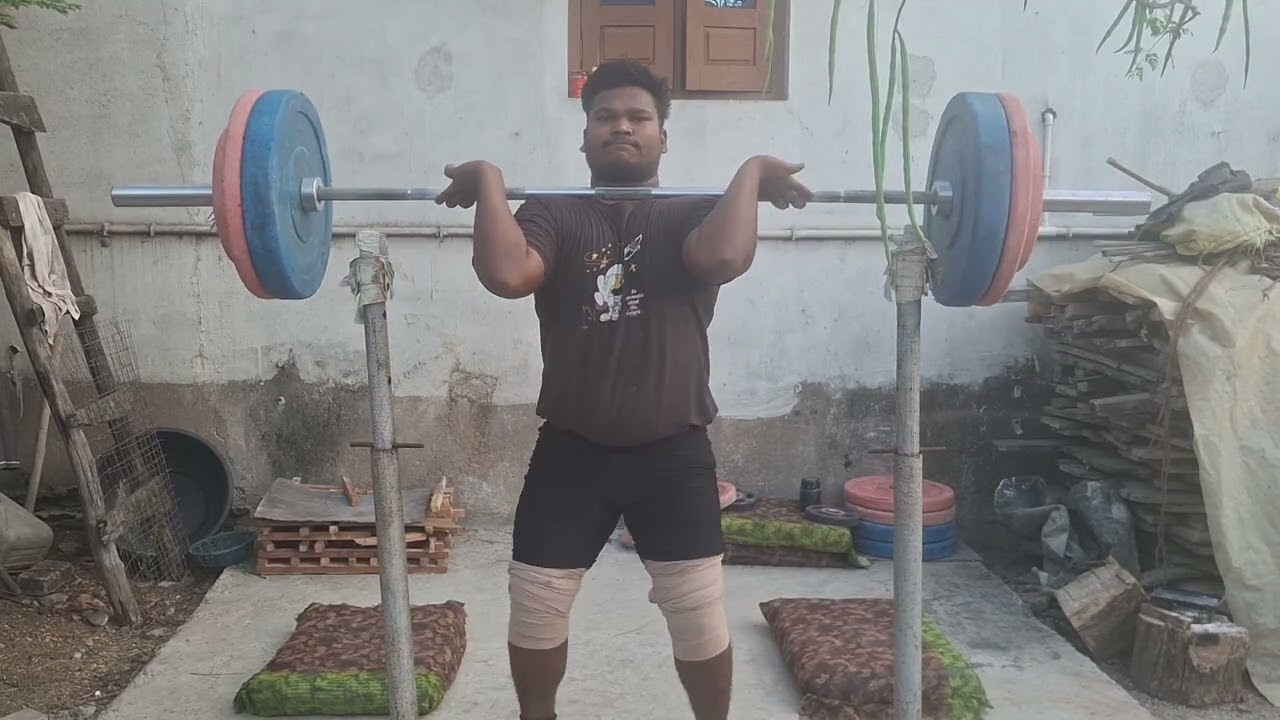 Today evening practice front Squat weightlifting practice 2025 26 indian weightlifting training vid