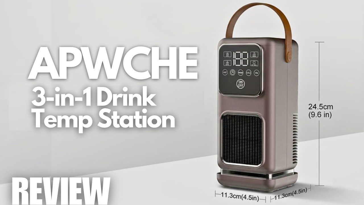 APWCHE: портативный льдогенератор, охладитель и нагреватель напитков 3-в-1? Мини-станция для напи...