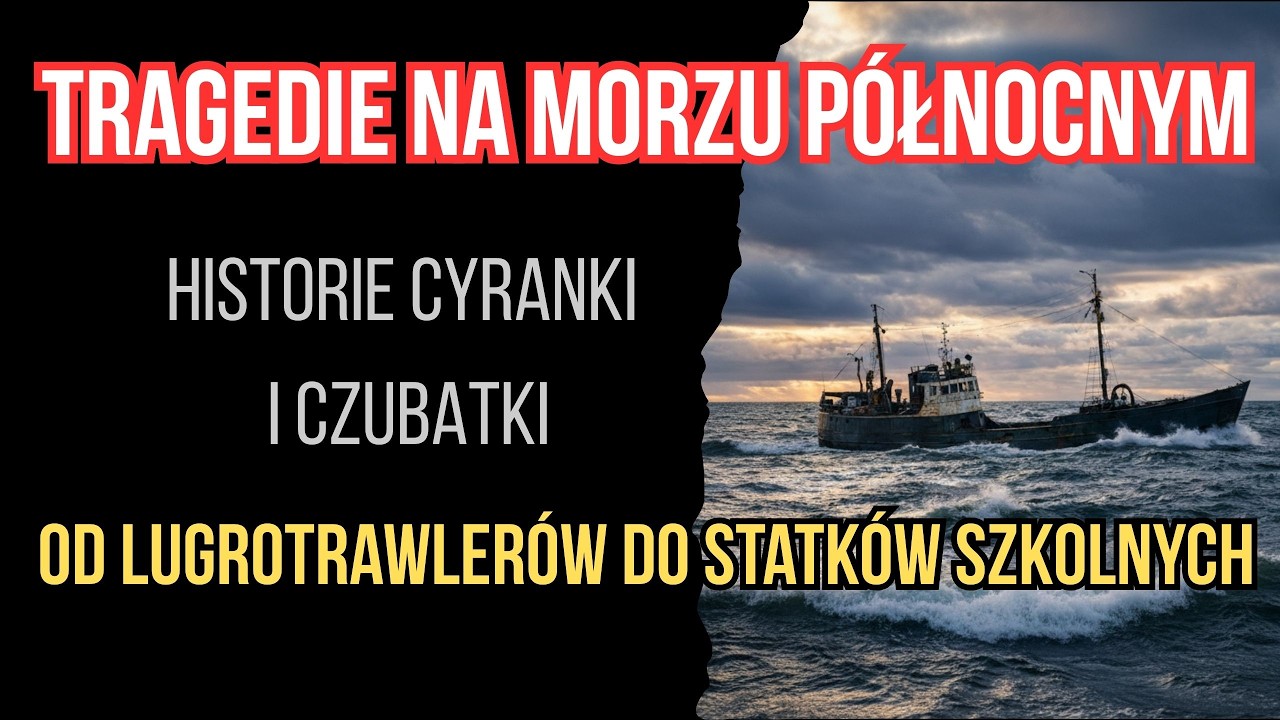 Tragedie na Morzu Północnym. Historia Cyranki i Czubatki. Od Lugrotrawlerów do statków szkolnych.