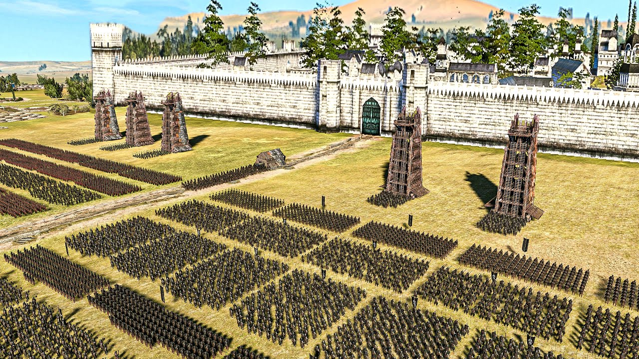 Epic SIEGE of GONDOR (23K MEN Mordor & Isengard) - Total War DAWNLESS DAYS (Lord of the Rings MOD)