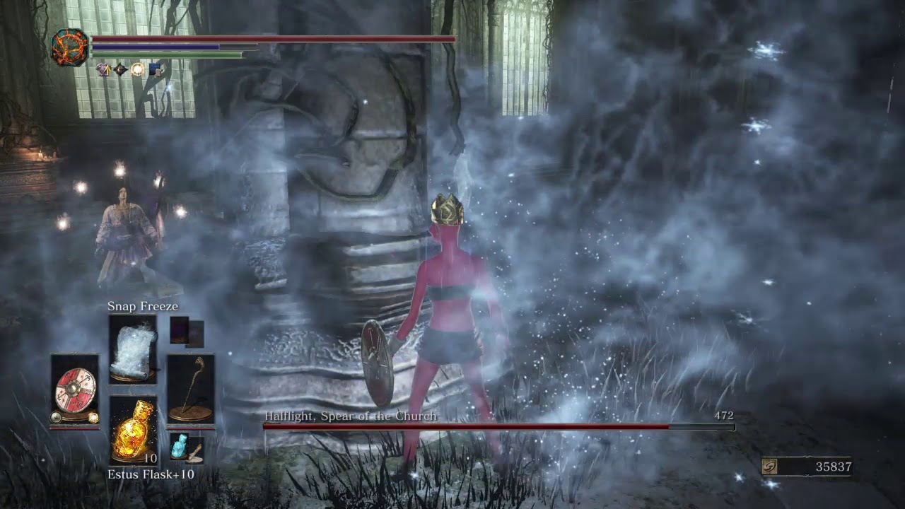Dark Souls 3 Halflight no aggro easy kill 👌😎