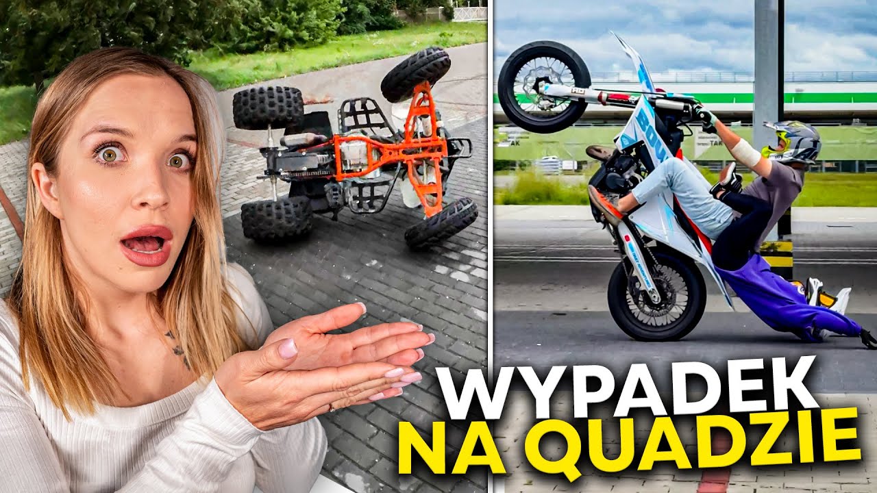POZWOLIŁAM MU DRIFTOWAĆ QUADEM *to był zły pomysł*  PRZYCIERA KASKIEM WE DW&Oacute;JKĘ