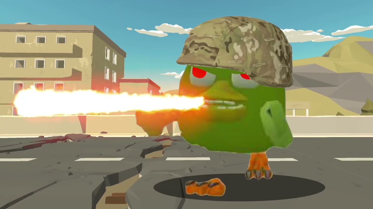 Cross Dimension zombie survival (Part 2) Collab with @Realrev69  #chickengun