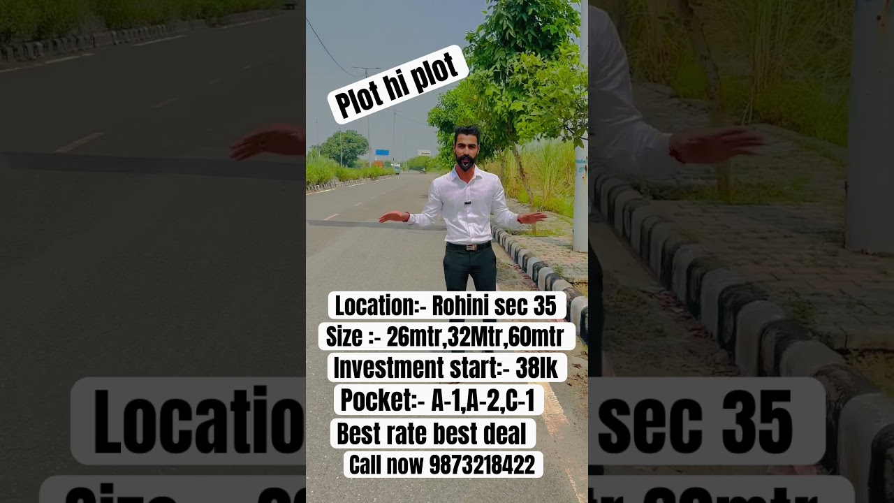 Rohini sec 35 pocket A-1,A-2,C-1, plot hi plot investment start 38lk#dda plot