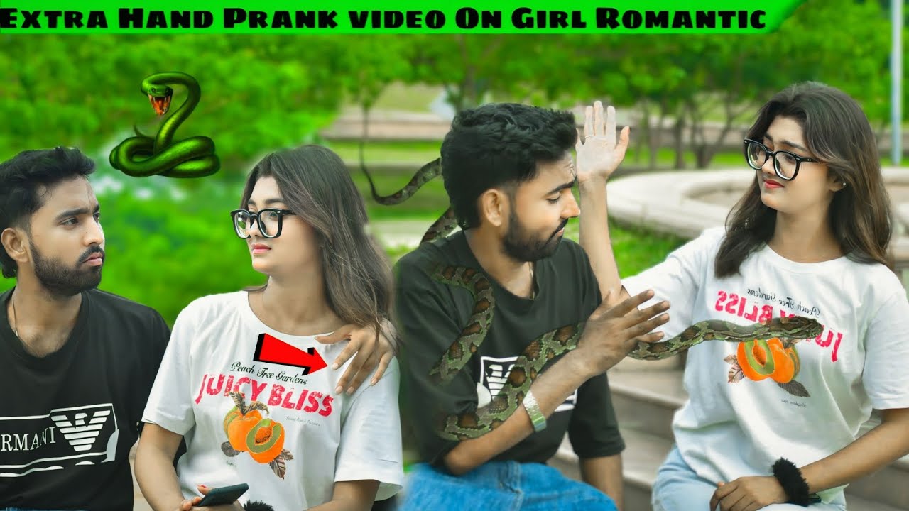 Extra Hand Prank Video On Girl Romantic | Romantic Extra Hand Prank | King Prank Tv