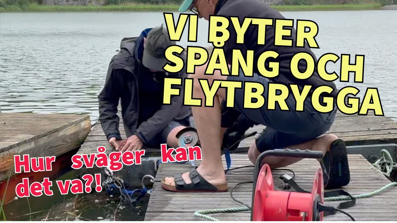 Vi byter spång och flytbrygga
