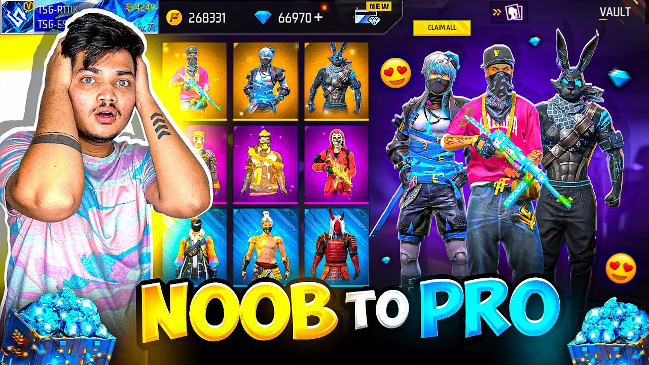Richest Free Fire Id Everything Unlocked All Bundles Gunskins And Emotes😍₹????💎 -Garena Free Fire