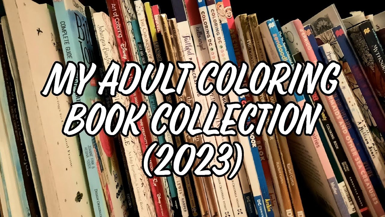 My Large Coloring Book Collection || WIPs and Finished Pages