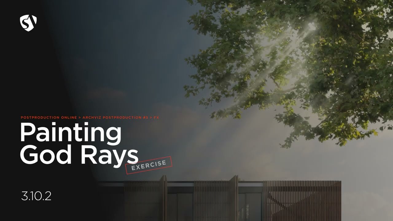 Archviz Postproduction: an alternative way to add God Rays