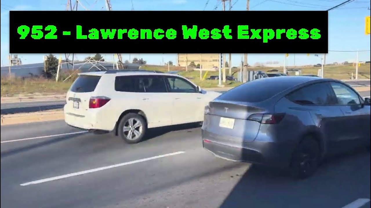 TTC Lawrence West Express Bus 952: Pearson Airport to Lawrence Station