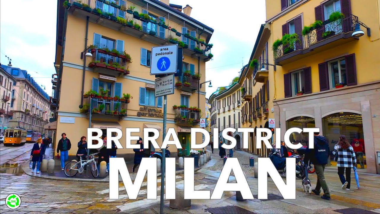 Walking in Brera Milan Italy 2024
