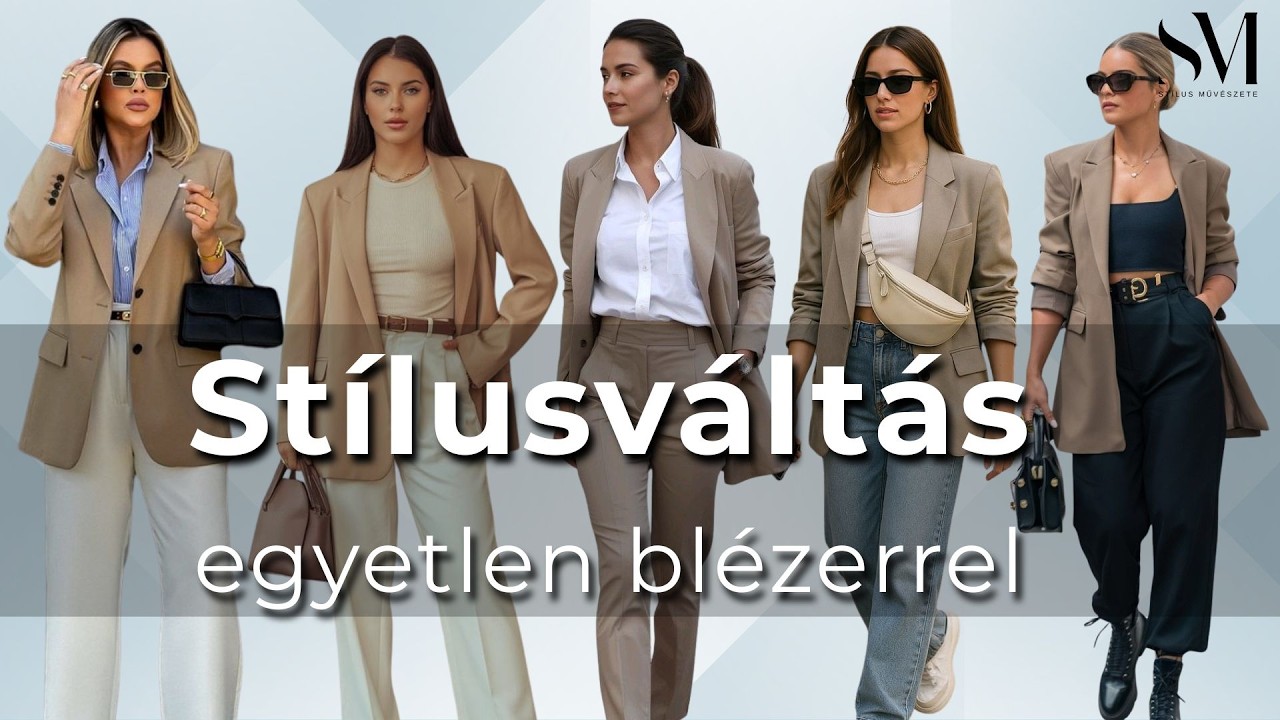 Hogyan viseld ugyanazt a bl&eacute;zert &ouml;t k&uuml;l&ouml;nb&ouml;ző st&iacute;lusban