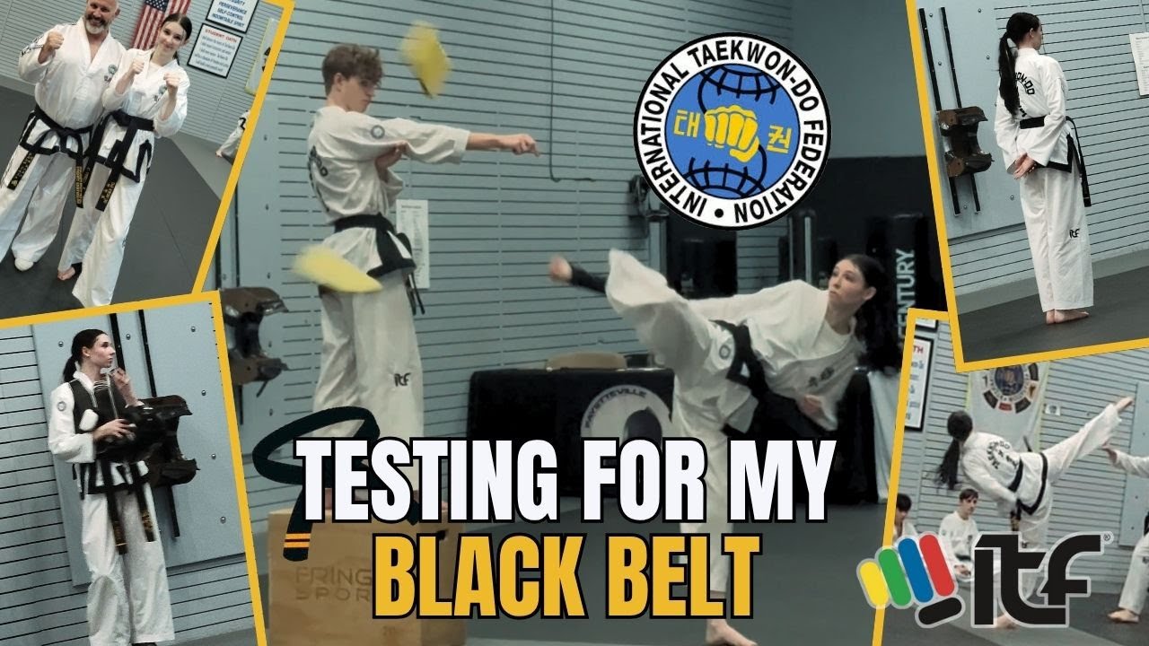 My 2nd DEGREE BLACK BELT TEST! 😳 | ITF Taekwondo Test | Ms Verga