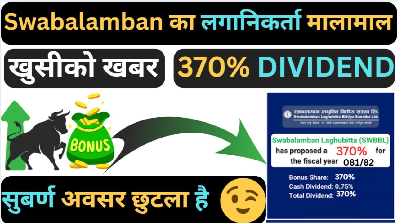 SWBBL 370 %  DIVIDEND  छुटला है | कसरि प्राप्त गर्ने | swablamban laghubitta dividend announced |