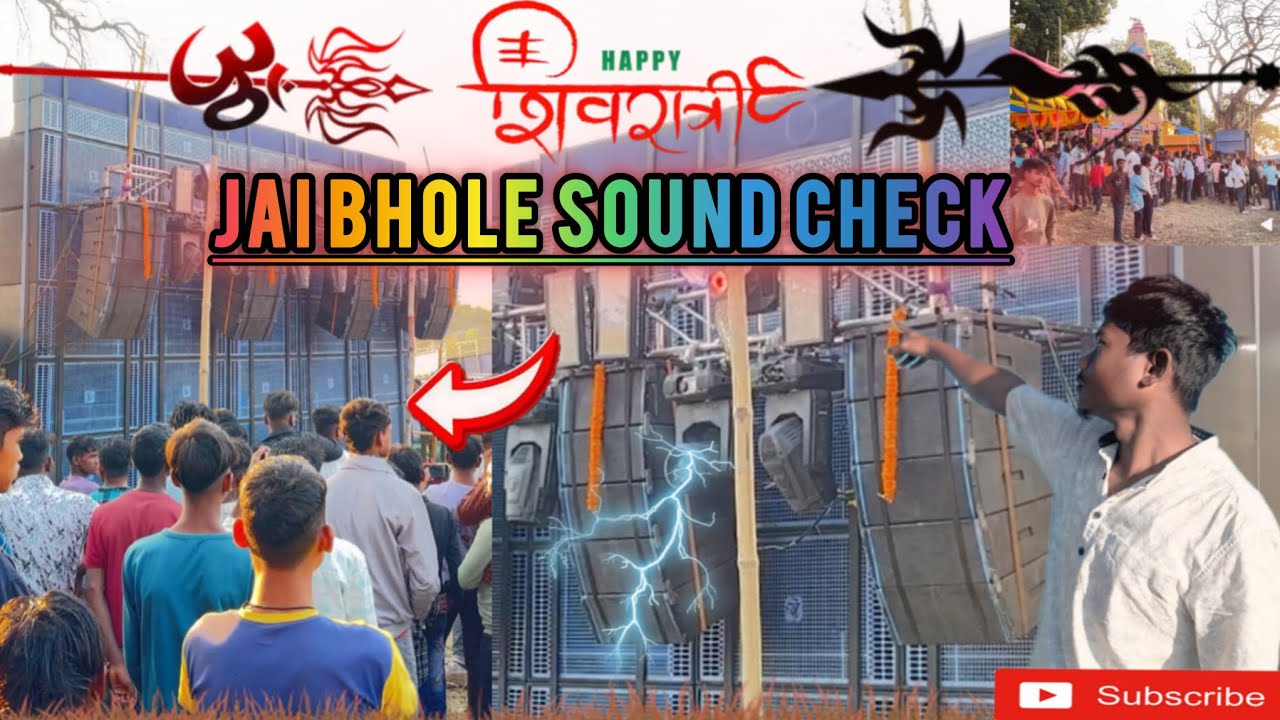 Mahashivratri subansai ||#sound check dj Jai Bhole 2026||#djviral #Dj Jai Bhole||