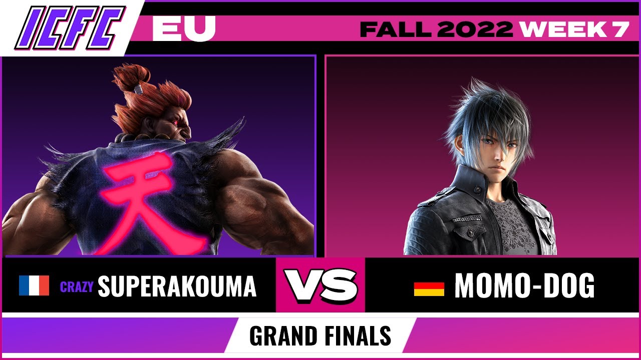 Супер Акума (Акума) против Момо-дога (Ноктис) Гранд-финал — ICFC EU Tekken 7 осень 2022, неделя 7