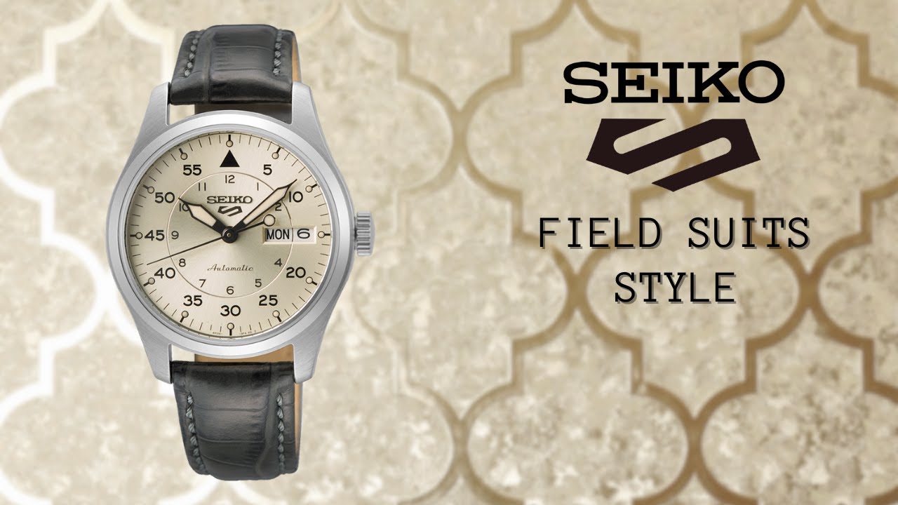 Японские часы SEIKO 5 Sports MidField Suits Style Champagne Flieger SRPJ87K1 | Style-Time