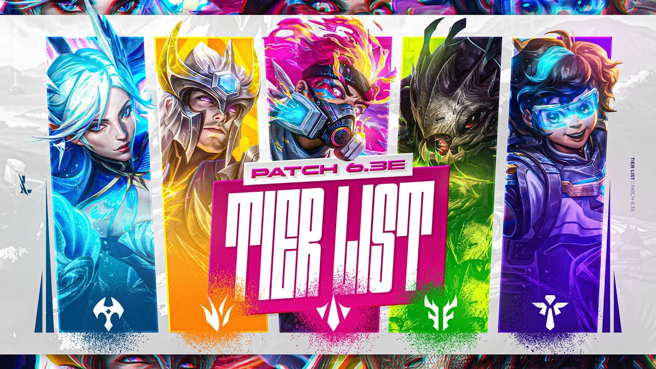 OS MELHORES CAMPE&Otilde;ES DE CADA ROTA PRA VOC&Ecirc; JOGAR! TIERLIST ATUALIZADA DO PATCH 6.3E | LoL Wild Rift