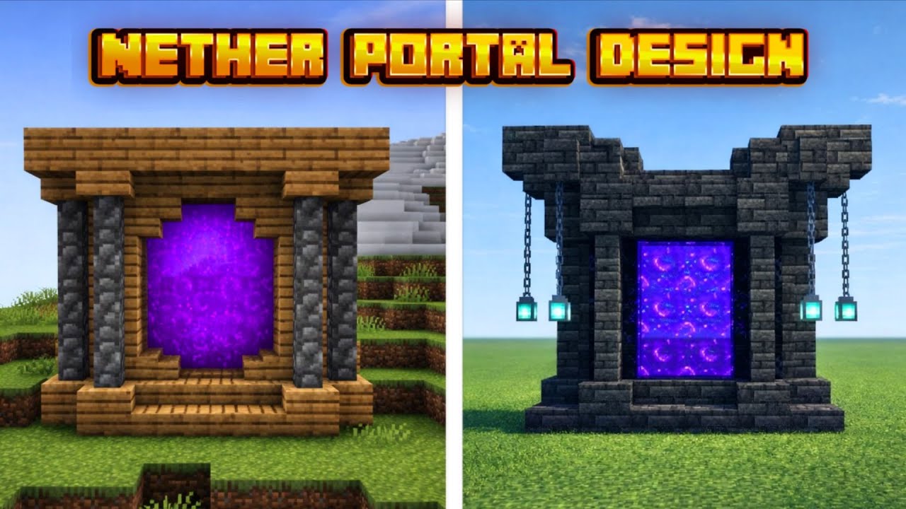Minecraft Nether Portal Design ✅
