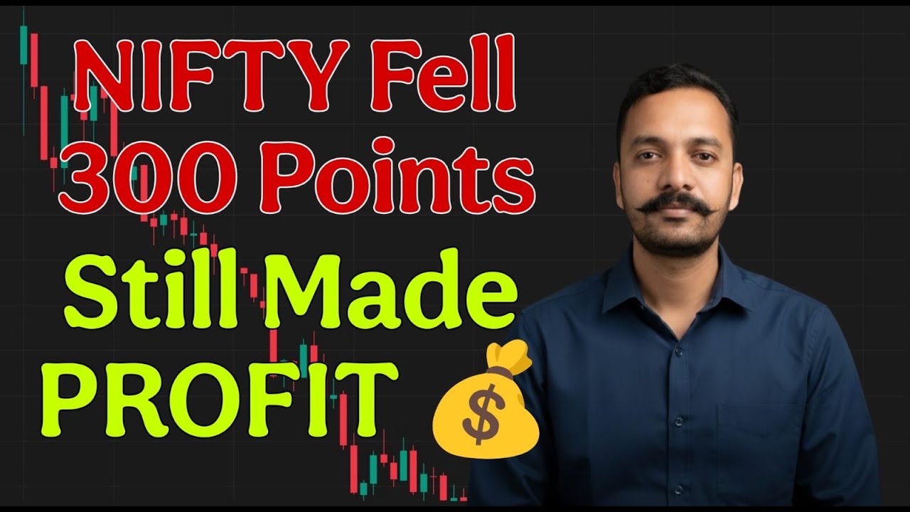 DAY 5 LIVE TRADE | NIFTY -300 Points 🔻 Still Made Profit 🔥@process_before_profit