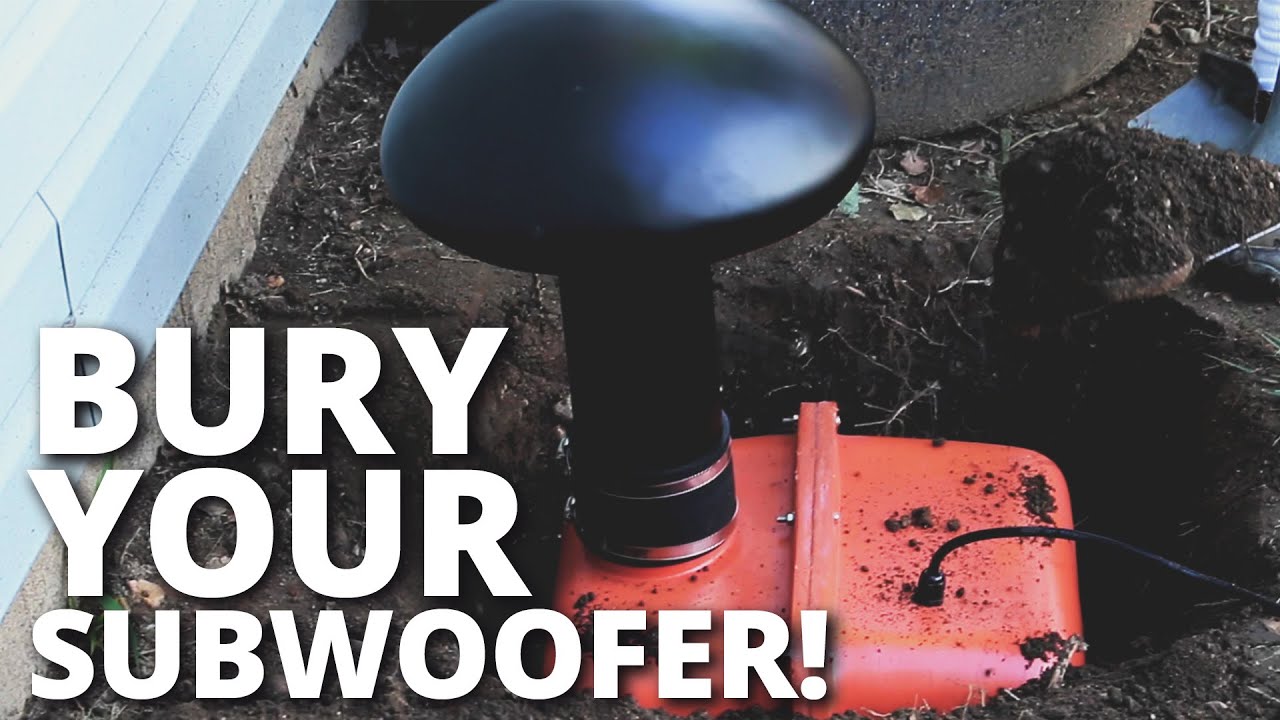 How to Bury your Outdoor Subwoofer -- Dayton Audio DB8 Burial Sub